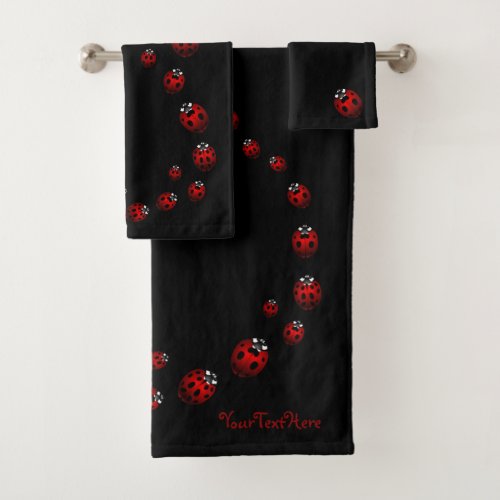Ladybug Towel Sets Personalized Ladybug Towels