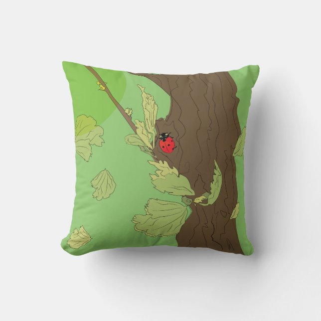 Ladybug two-side pillow (Front)