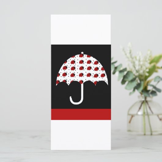 Ladybug Umbrella Design (Standing Front)