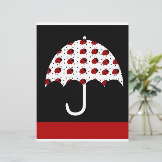 Ladybug Umbrella Design (Standing Front)