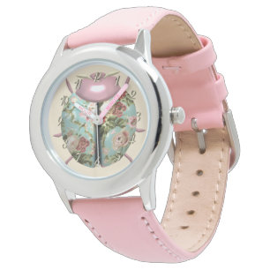 Ladybug victorian floral roses cute watch