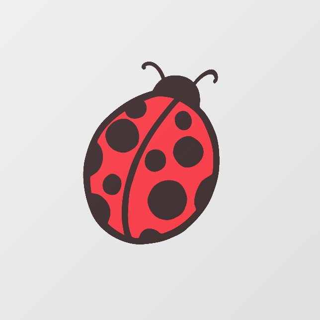 Ladybug Wall Decor  Wall Decal (Front)