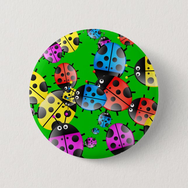 Ladybug Wallpaper Button (Front)