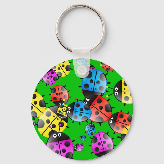 Ladybug Wallpaper Keychain (Front)