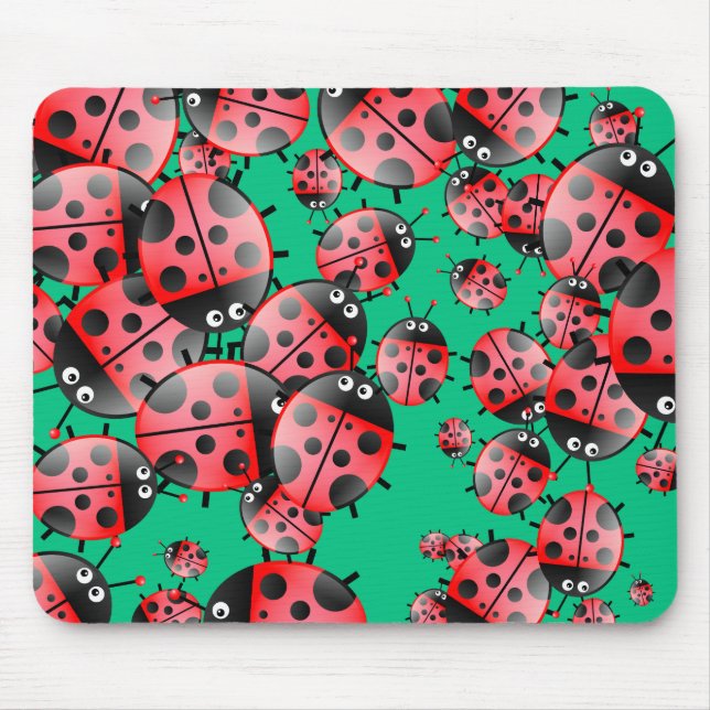 Ladybug Wallpaper Mouse Pad (Front)