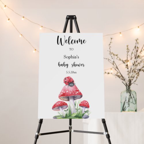 Ladybug _ Welcome baby shower Foam Board