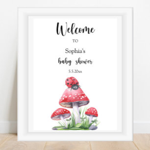 Ladybug - Welcome baby shower Poster