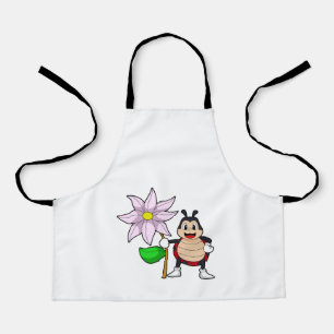 Ladybug with Flower.PNG Apron