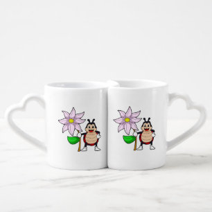 Ladybug with Flower.PNG Coffee Mug Set
