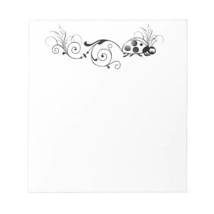 Ladybug with fun tail notepad