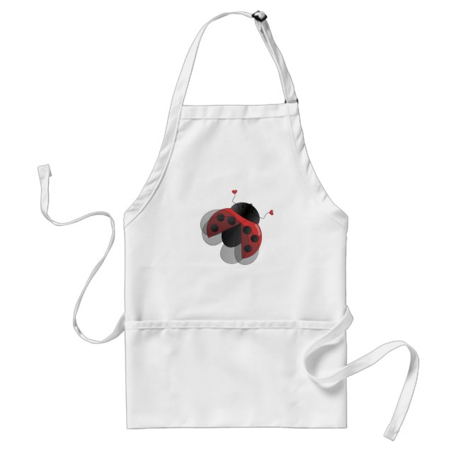 Ladybug with Open Wings Adult Apron (Front)