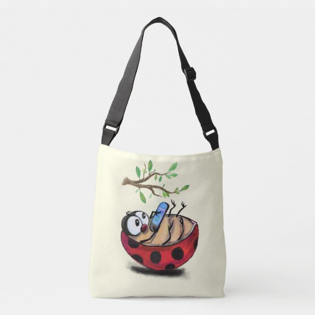 Ladybug with Phone Crossbody Bag (Front)