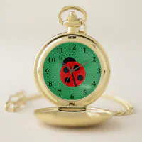 Ladybug pocket cheap watch