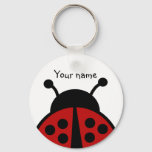 Ladybug with your name keychain