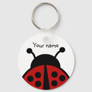 Ladybug with your name keychain