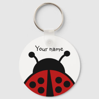 Ladybug with your name keychain