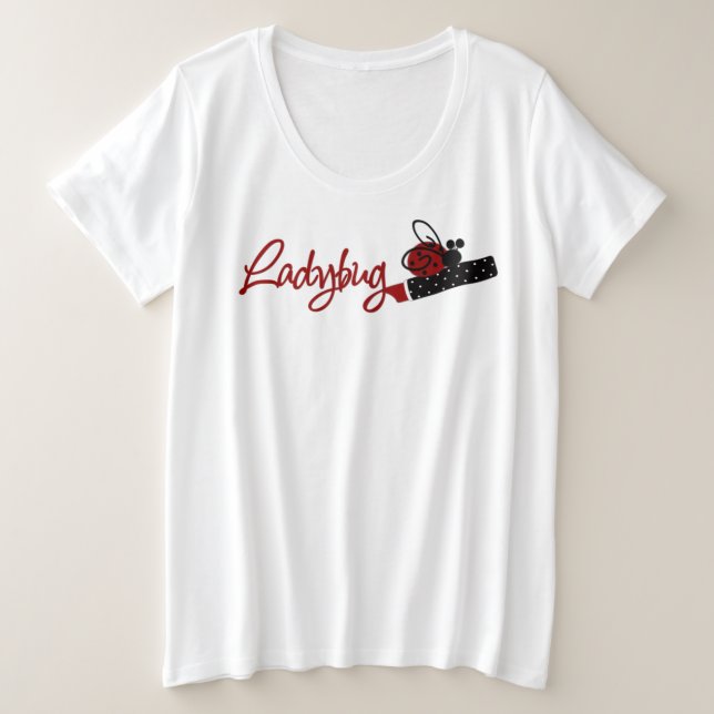 Ladybug -Women's Plus-Size Basic T-Shirt (Design Front)