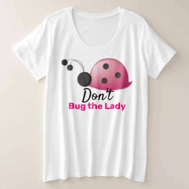 Ladybug -Women's Plus-Size Basic T-Shirt (Design Front)
