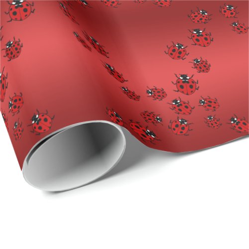 Ladybug Wrapping Paper Cute Ladybird Bug Paper