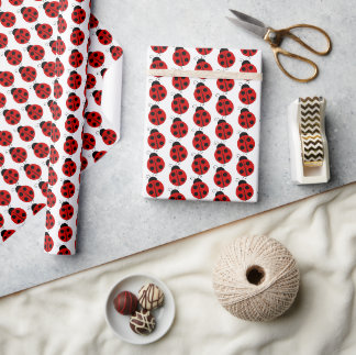 Ladybug Wrapping Paper Sheet Set