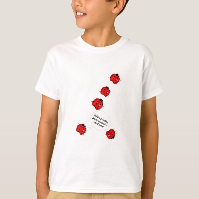 Ladybug Yard Sale T-Shirt (Front)