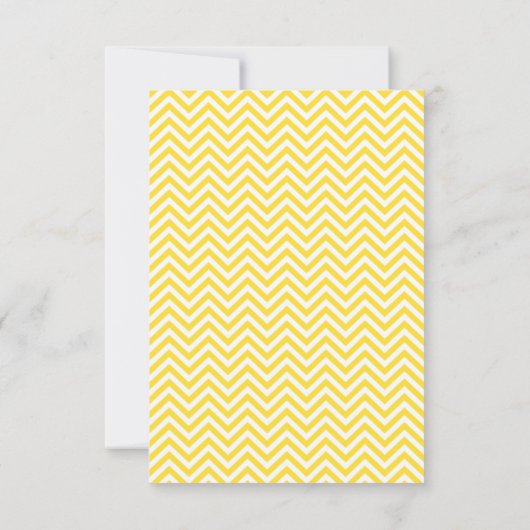 Ladybug Yellow Chevron Baby Shower Bingo Cards (Back)