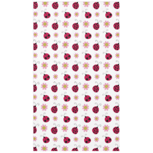 Ladybugs and Flowers Tablecloth