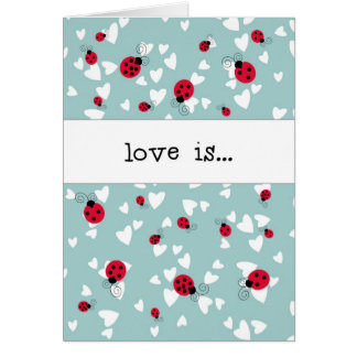 Ladybugs and Hearts - Love is... Cards