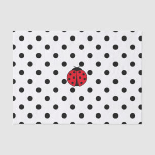 Ladybugs and polka dots tissue paper