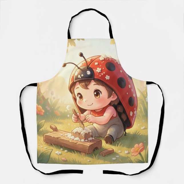 Ladybugs and the Hidden Nectar Kingdom Apron (Front)
