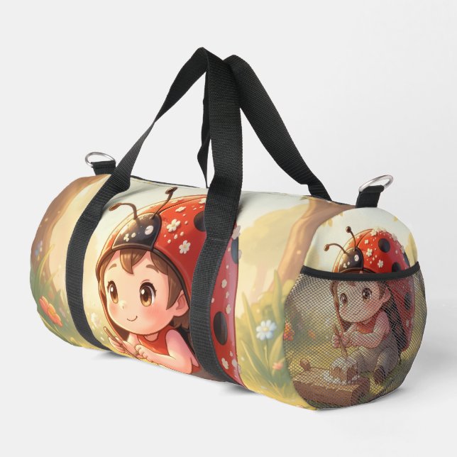 Ladybugs and the Hidden Nectar Kingdom Duffle Bag (Right Corner)