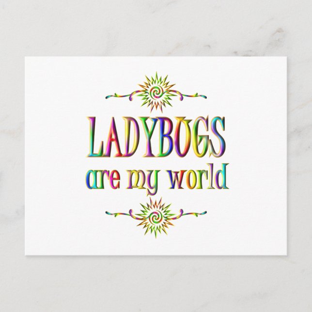 LADYBUGS are my world Postcard (Front)