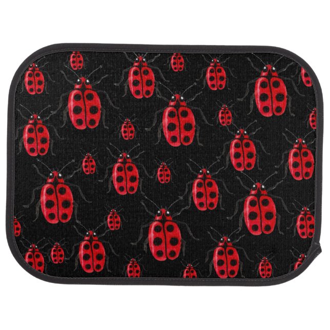 Ladybugs Art Car Floor Mat (Rear)