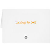 Ladybugs Art "Halloween" Cards (Back Horizontal)