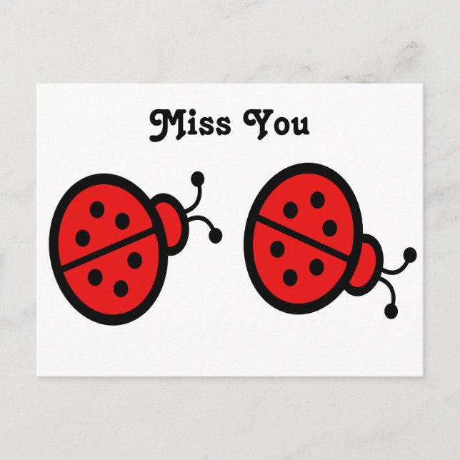 Ladybugs Art Postcard (Front)