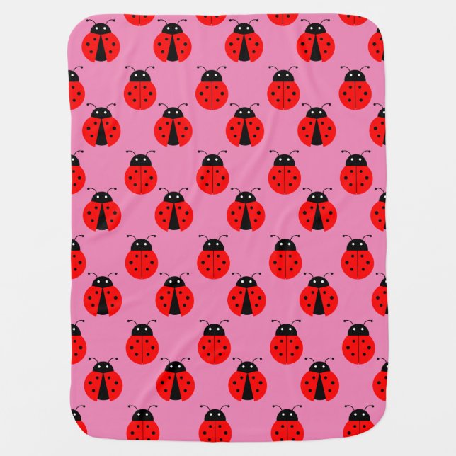 Ladybugs Baby Blanket (Front)