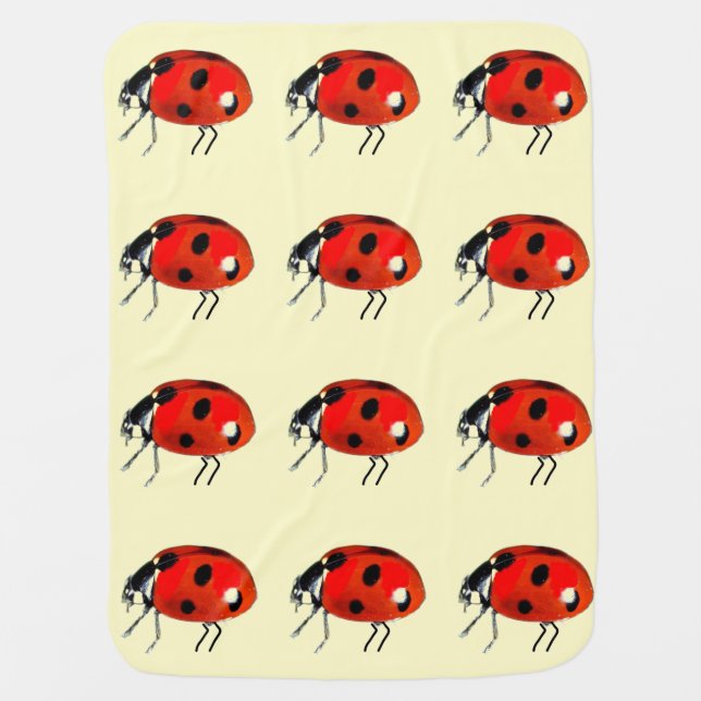 Ladybugs Baby Blanket (Front)