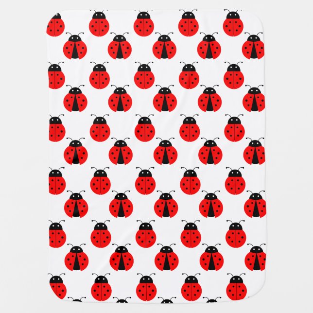 Ladybugs Baby Blanket (Front)