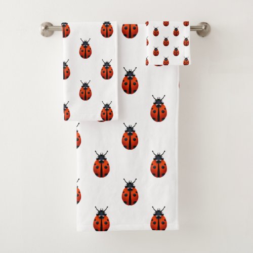 Ladybugs Bath Towel Set