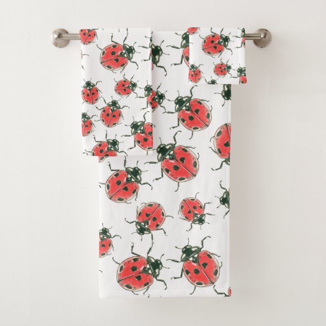 Ladybugs Bath Towel Set (Insitu)