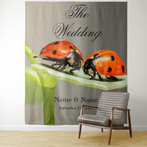 Ladybugs Beetles Backdrop Tapestry