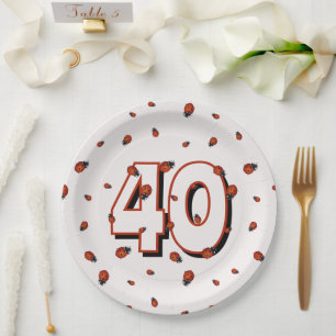 Ladybugs Birthday Party Big Age Paper Plates