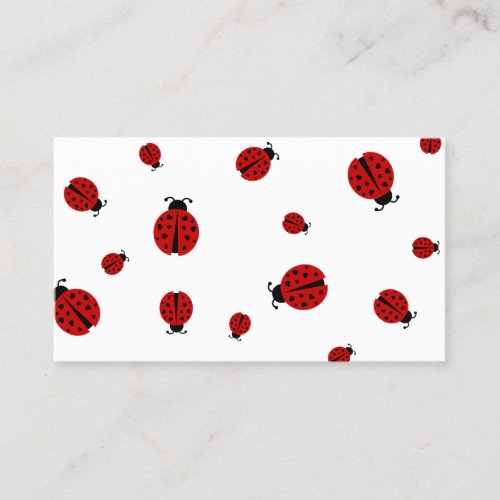 ladybugs business card