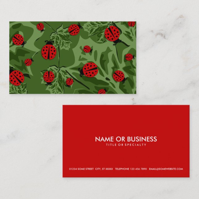 ladybugs business card (Front/Back)