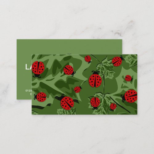 ladybugs business card