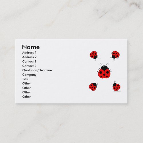 Ladybugs Business Card