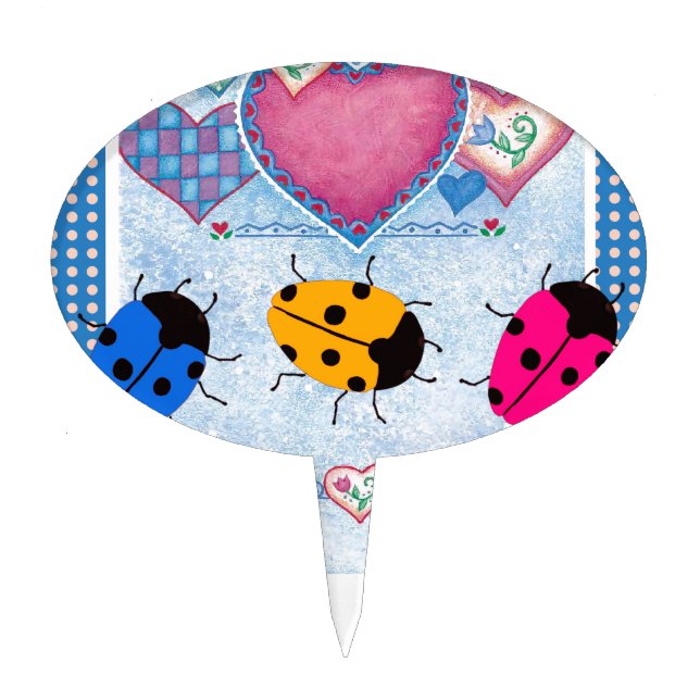 LADYBUGS CAKE TOPPER (Front)