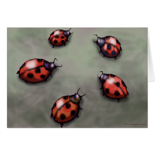 Ladybugs Cards (Front Horizontal)