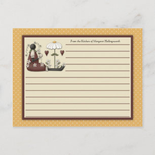 Ladybugs Country Recipe Cards