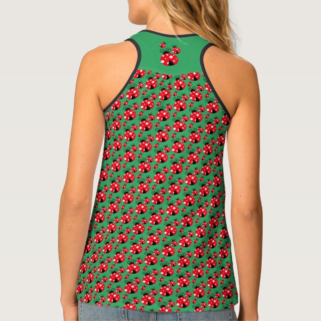 Ladybugs Design Tank Top (Back)